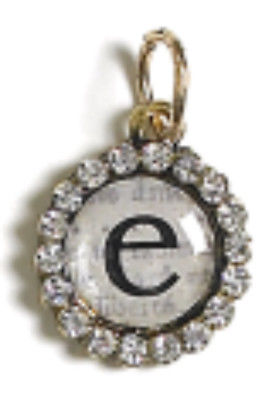 Monarch Small Letter Hanging Charm E-(Pk/2)