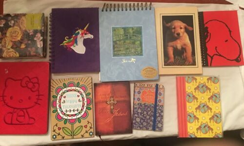 Lot Of 10 Journals Memo Pads Blank Diaries Sketchbooks