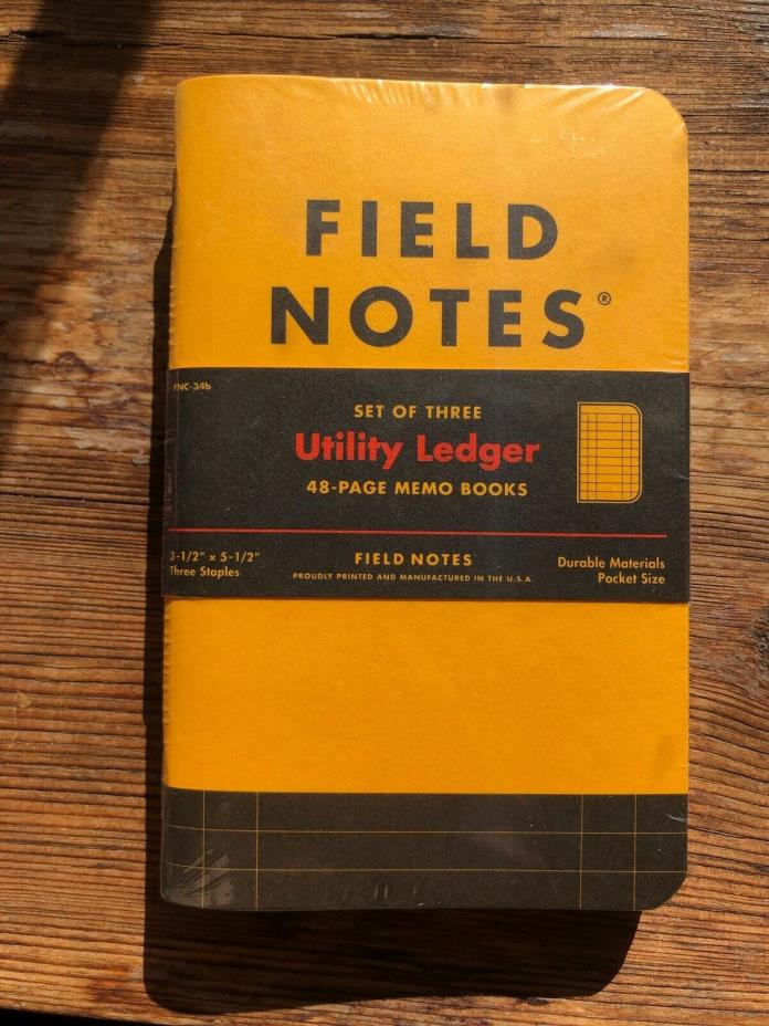 Field Notes Utility Ledger 3-pack - Draplin Design