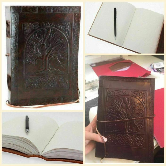 Vintage Tree Of Life Leather Journal Notebook Men Women Diary 7