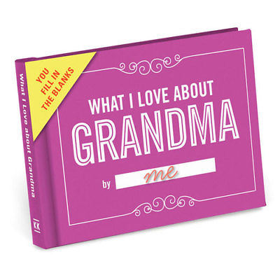 Fill In The Blank What I Love About Grandma Mini Journal Grandmother Nana Gift