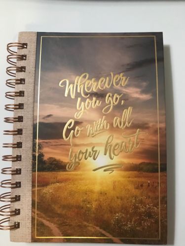CHRISTIAN JOURNAL, Wherever You Go, Go With All Your Heart, LAYS FLAT
