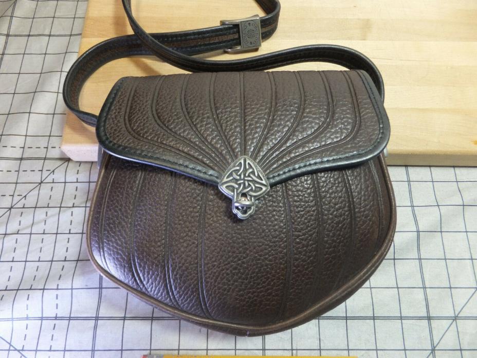 Oberon Design - Rare Purse Hand bag -  Brown Leather -