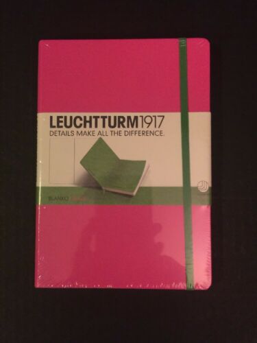 Leuchtturm1917 Classic Hardcover Plain Medium Notebook Pink Azure/Lime New