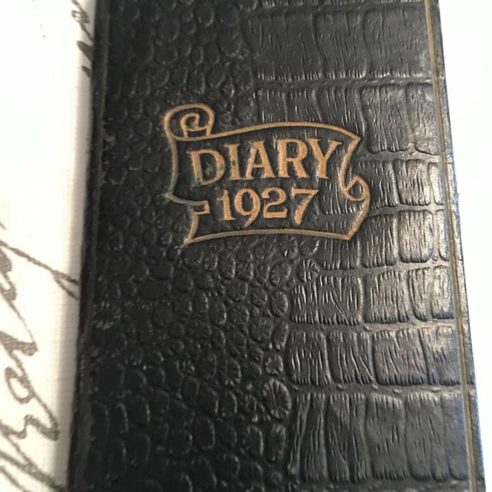 VIntage 1927 Diary BOOK Personal Canada