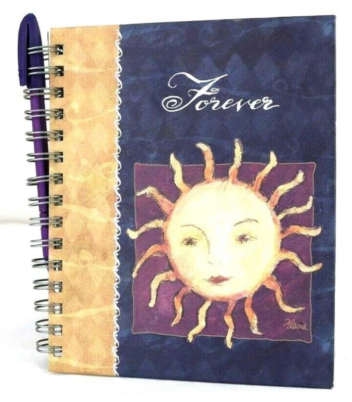 Spiral Hardcover Lined Journal Sun Design