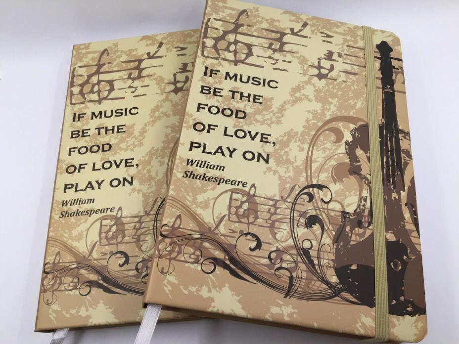 2 Music Journal Diary Composition Notebooks 