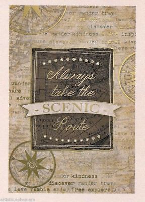 NB03 Notebook Journal Punch Studio 6x9 Always Take the Scenic Route