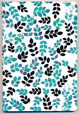 NB14 Notebook Journal by OCS 6x9 Watercolor Branches Blue, Aqua, Silver Metallic