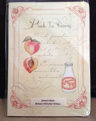 Brand New Lined Softcover Journal!  Peach Ice Cream!