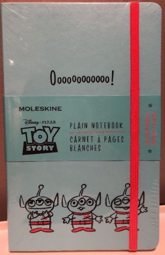 Moleskine Toy Story Limited Edition Notebook, Large, Plain, Light Blue, Hard NEW