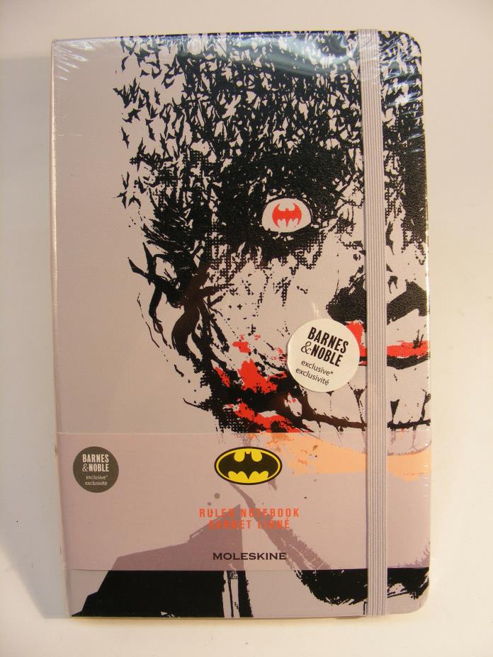 JOKER batman DC COMICS  limited edition Moleskine Ruled Notebook 5.25x8.25 NEW
