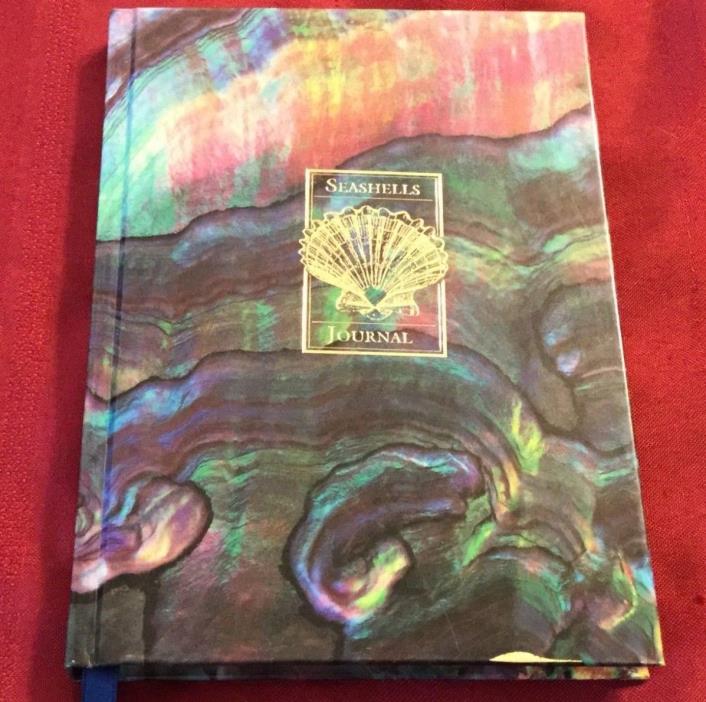 Seashells Journal Lined Pages w/Quotes & Seashell Pictures Gold Trimmed Pages