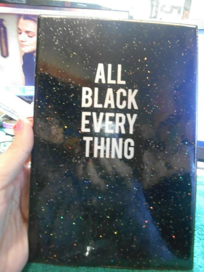 NEW All Black Everything Glitters Journal Neon Nights  FM05