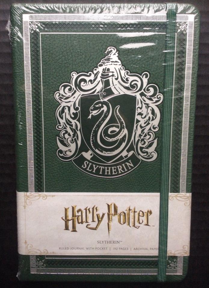 NEW Harry Potter SLYTHERIN 192 Pages Ruled Journal With Pocket Archival Paper