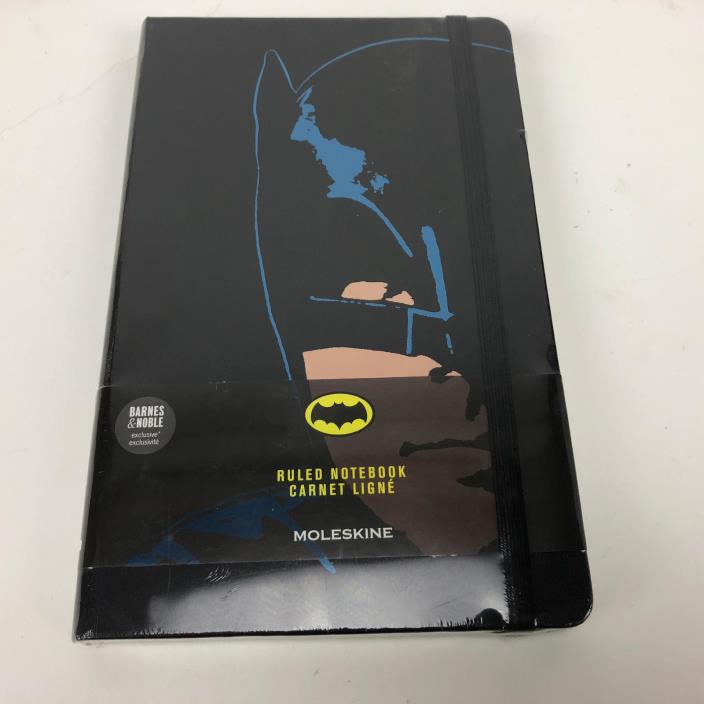 Moleskine Batman Cover Barnes&Noble Exclusive Ruled Notebook 5x8.25 inch -NEW