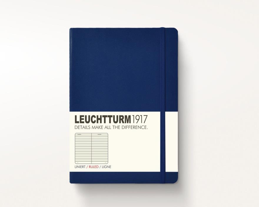 Leuchtturm1917 Notebook Medium (A5) Dotted Hardcover - Navy Blue - BRAND NEW!