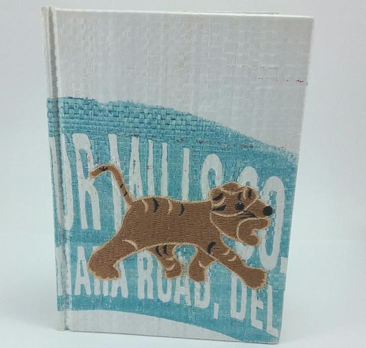 Tiger Journal Woven by Cupcakes & Cartwheels 80 blank pages Made in India