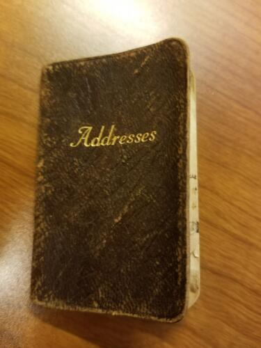 Vintage Wright Address book