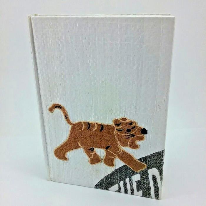 Tiger journal diary Fabric Cover by Cupcakes & Cartwheels 80 pages Made India