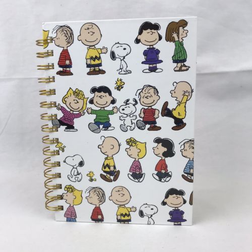 Peanuts Gang Journal All Over Spiral Bound Blank 160 Pages Graphique Snoopy