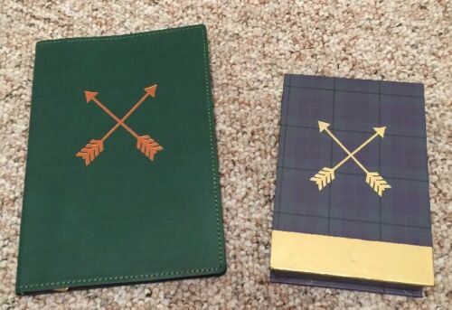 Tartan Leather Journal & Note Memo Paper Scottish Plaid - Christmas Stocking :)