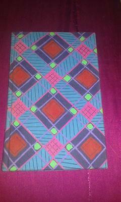 New & Unused Cloth Bound Journal- Multi-Colored in Geometric Pattern