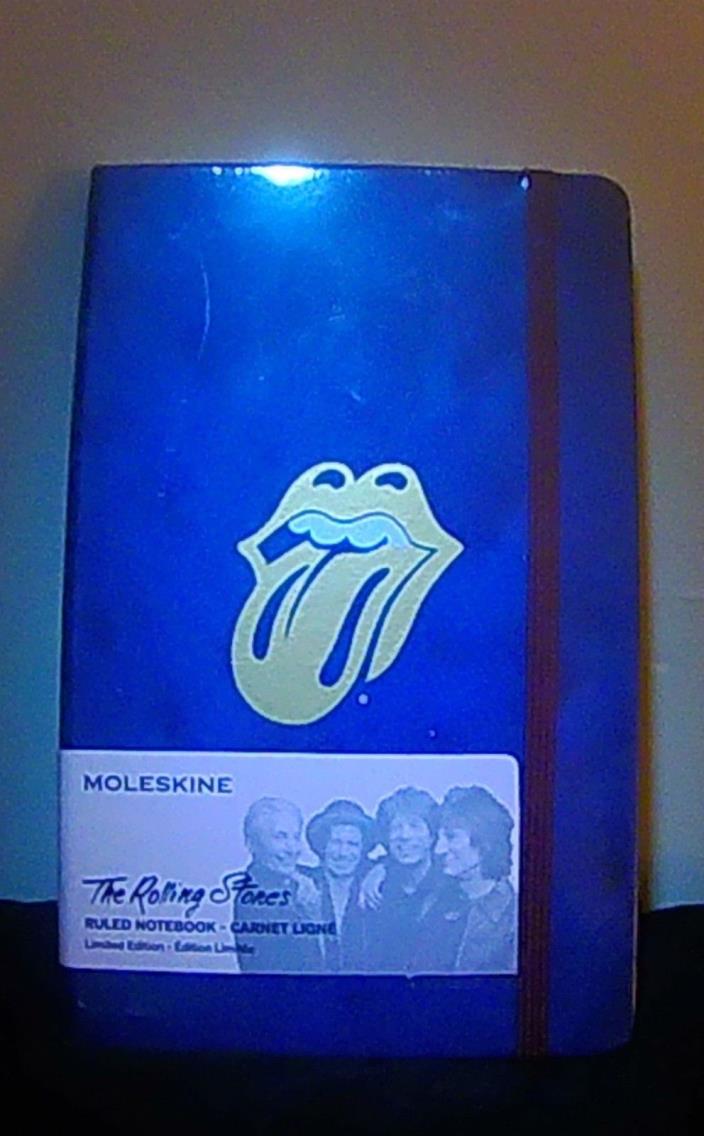 The rolling stones limited edition ruled notebook ( blue )