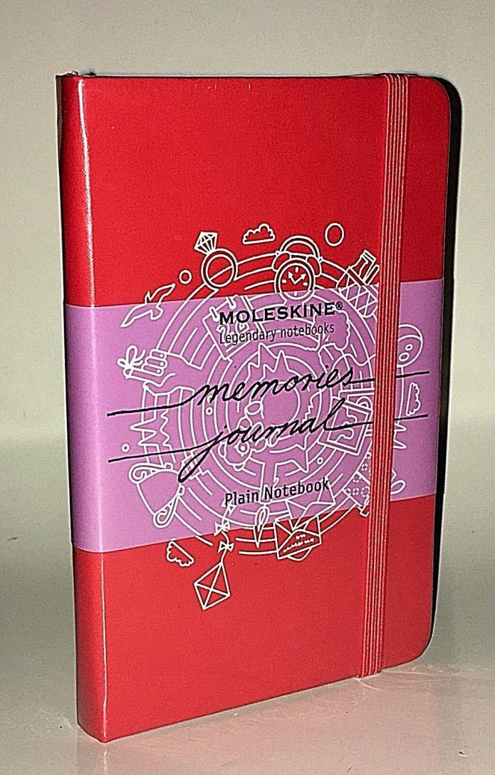 New Sealed MOLESKINE Memories Journal Plain Notebook Red (3.5