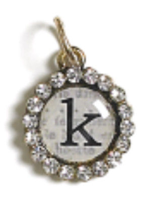 Monarch Small Letter Hanging Charm K-(Pk/2)