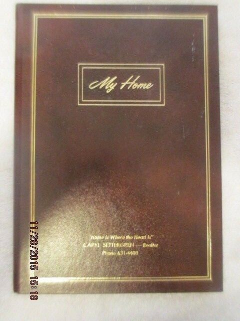 EXCELLENT vintage MY Home Deluxe record journal BOOK document tax PORTFOLIO