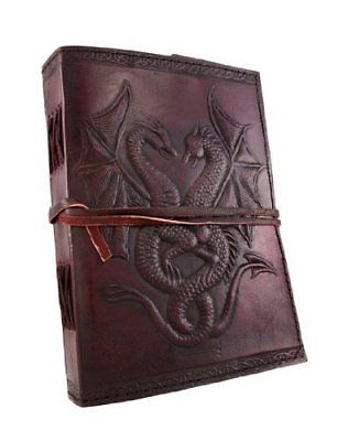 Sketch Book Paper Sheets Art Supply Drawing Notebook Leather Dragon Leaf Journal