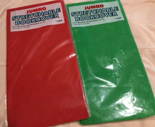 book cover stretchable 2 Packs Red And Blue