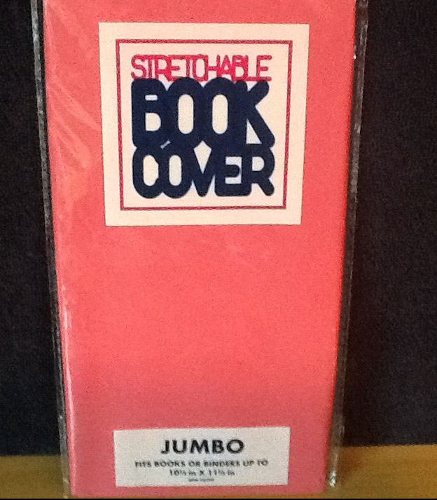 JUMBO Pink Stretchable Fabric Book Cover - New