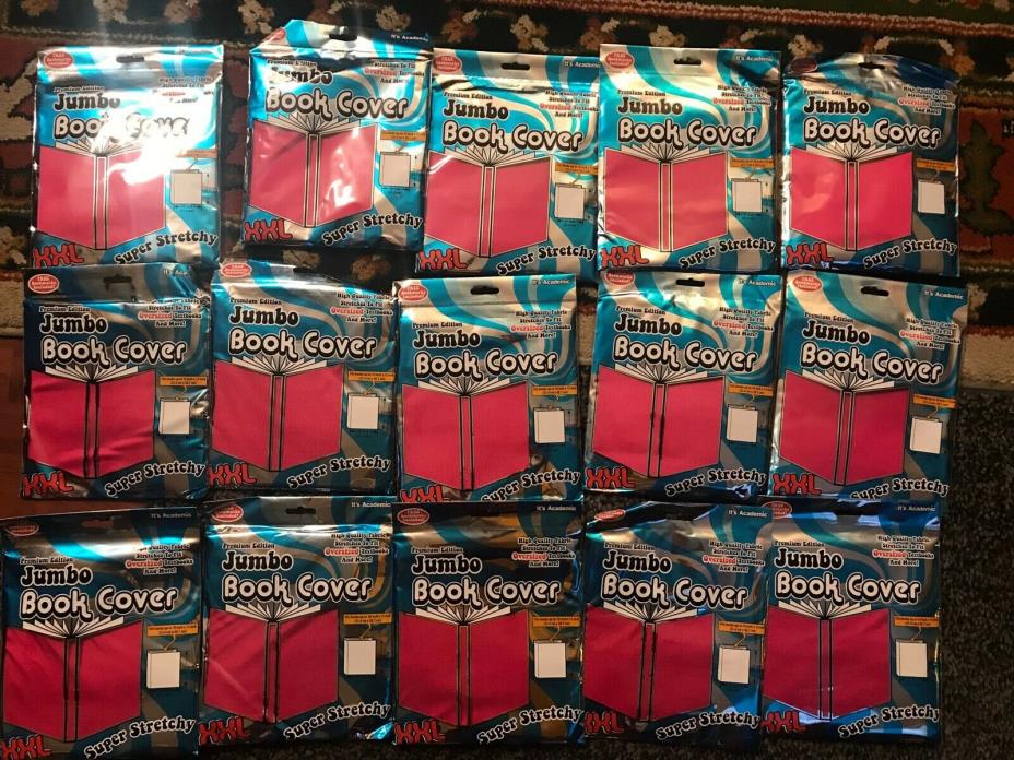 Lot of 15 Academic Premium Edition Jumbo Book Cover XXL Up 2 15x10 Pink Stretchy