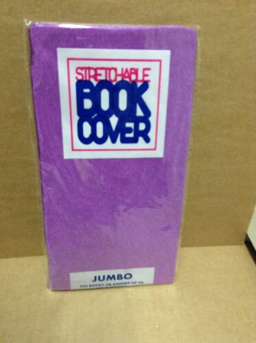 stretchable book covers-jumbo purple  stretches 10.5