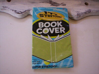 It's Academic/Stretchable fabric book cover/Lime green Fabric book cover