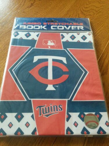 Minnesota Twins Jumbo stretchable Book cover books- 8x10 or larger NEW