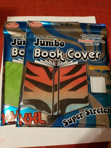 It's Academic Jumbo Book Covers Lot of 2 WITH FREE BOOKMARKS!