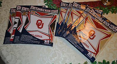 Lot 10 Turner Oklahoma University Sooners Stretchable Book Covers OU 8'' x 10''