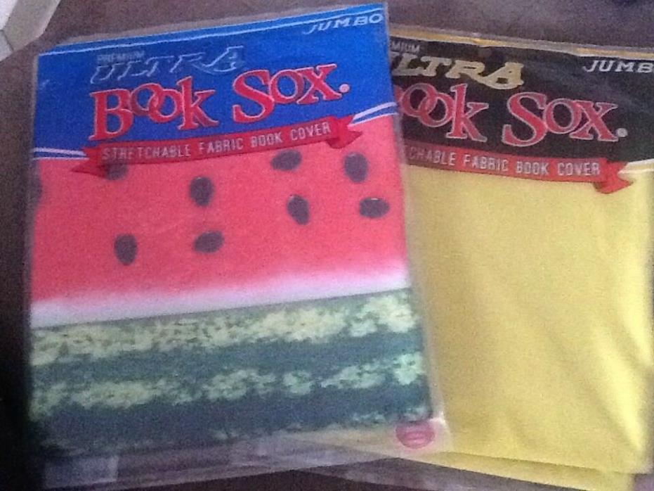 Lot of 2 Jumbo Watermelon Design & Yellow Book Sox