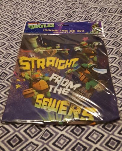 TEENAGE MUTANT NINJA TURTLES Stretchable Fabric Book Cover Fits 10x8 or Larger