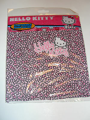 NEW! Hello Kitty Pink Book Cover Stretchable Fabric Washable fits up to 8.5 x 11