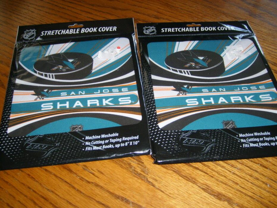 San Jose Sharks....Book Covers...Lot of 2..New In Package