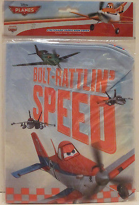 LOT OF TWO (4) DISNEY PLANES BOOK COVERS STRETCHABLE FABRIC BOLT-RATTLIN SPEED