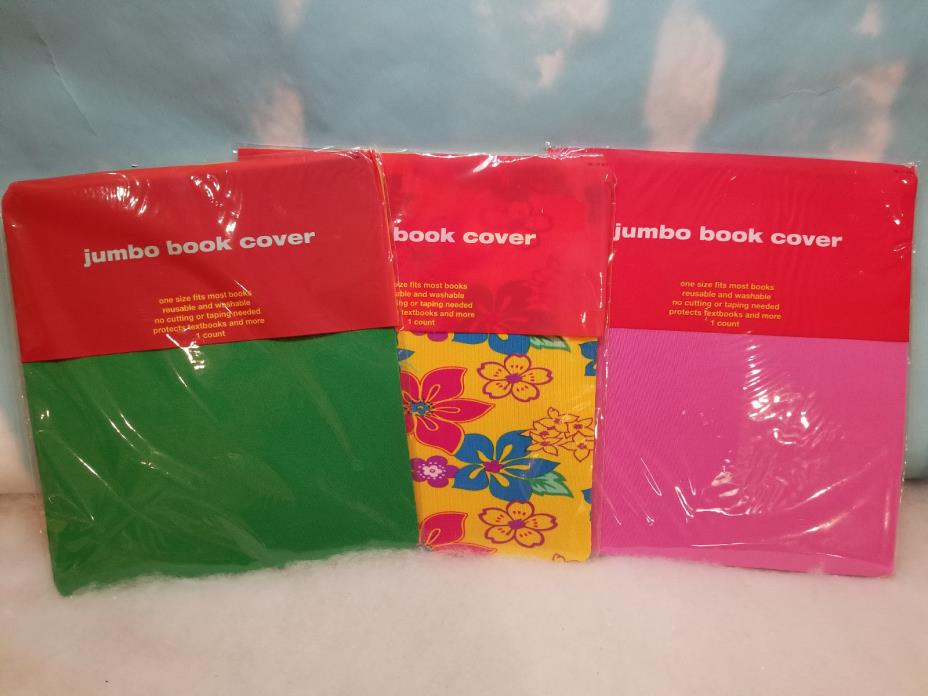 Stretchable Fabric Book Covers Premium Quality JUMBO-5 PACK