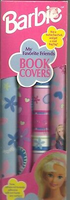 1999 Barbie Peel n' Stick Book Covers - Pack of 4