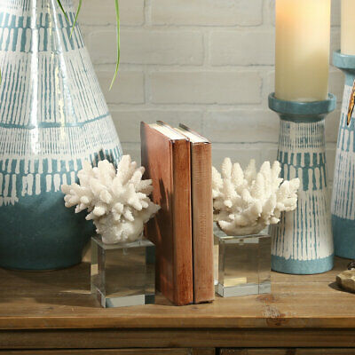 Highland Dunes Coral Bookends Set of 2
