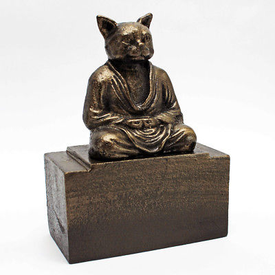 Design Toscano Spirit of Zen Meditating Cat Book End