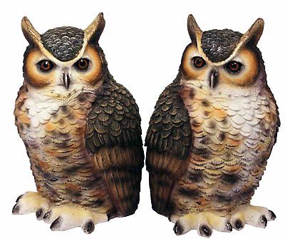Streamline Great Horned Owl Bookends Set of 2